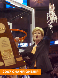 Pat celebrates the 2007 national championship