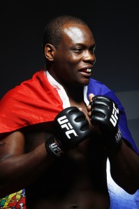 Ovince St. Preux with Haitian flag
