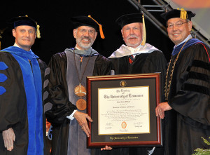 John Noble Wilford presented with honorary degree