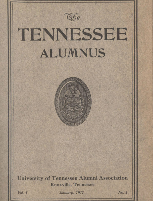 January 1917 cover of the Tennessee Alumnus