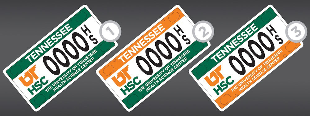 UTHSC license plate options